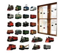Christmas Countdown 2026 2D 24 Days Funny Festive Train Ornament | 24-Day Festive Railway holiday countdown with Funny Train Ornaments for Kids and Adults Home Decor