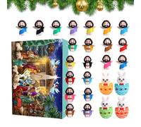 Christmas Countdown, 24-Day Pop-Up Gift Set, Jesus Figurine Decor, Traditional Religious Gift, for Family Celebrations, Sunday School & Christmas Displays