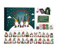 Christmas Countdown 24 Days Gnome Gem Painting Kit
