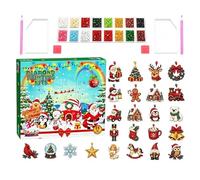 Christmas Countdown 24 Days Sparkling Rhinestone Painting Craft Activity