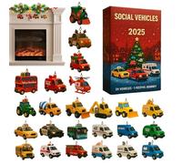 Christmas Countdown | 2D Acrylic Christmas Themed Decorations, Cars 2025 | For And Teens Family Activity Fun Learning