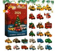 Christmas Countdown ,2D Acrylic Christmas Themed Decorations,Cars 2025 | For Teens Girls Boys Family Activity Fun
