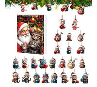 Christmas Countdown 2D Acrylic Merry Christmas Cat Party Favors