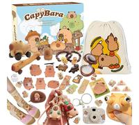 Christmas Countdown | 31 Days Capybara Toy Kit,Holiday Countdown Activity | for Teens Women Daughters Wife Party
