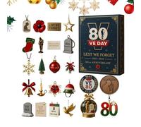 Christmas Countdown - Acrylic 2D - 24 Day Memorial Tree, Christmas Holiday Celebration, Window and Wall Decor