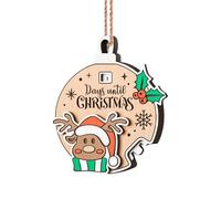 Christmas Countdown Activity Pendant Decoration 3D Wreath Countdown Festival Halloween Navidad Pendant Decorations Outdoor