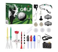 Christmas Countdown Advent - 14.96x12.99x1.57 In Metal Golf 24 Days Christmas Countdown Calendar | Keepsake Home Decor For Birthday Holiday Father's Day Office Golfer Dad Husband Lovers Putting Green