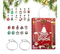 Christmas Countdown Bracelet Charm,24 Days Ornament Charm - Cute Calendars Bracelet - for Kids Toddler Teen Adult Boy Girl Women Men Family Vacation Holiday