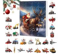 Christmas Countdown Calendar, 2025 Christmas Calendar, Chrismas Countdown Calender 24 Days, Dog Countdowns Calender, Door Sign For Holiday, Wooden Decoration, Countdowns Christma Ornaments