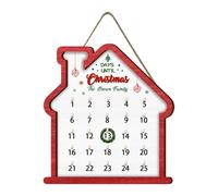 Christmas Countdown Calendar - 2025 Wooden Christmas Tree Home Decoration 21x25cm - Countdown Calendar Christmas Ornaments, for Party Wall Room s
