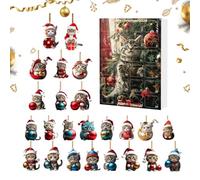 Christmas Countdown Calendar 2026 2D Acrylic Merry Christmas Cat Party