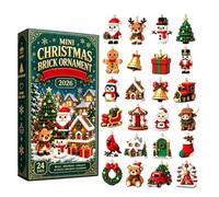 Christmas Countdown Calendar 24 Day 3D PVC Ornament Collection For Daily | Use The 24 Day Format To Reveal 3D PVC Ornament At A Time, Integrating The Countdown Into Your Daily Festive Routine.