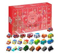 Christmas Countdown Calendar,24 Days Construction Car Christmas Countdown Calendar | Educational Toys for Kids Boys Girls Son Children Playroom Daycare Classroom Home Holiday Family Hobby Festival