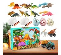 Christmas Countdown Calendar | 24 Days Dinosaur Countdown | Dinosaur Set | for Kids Christmas Birthday Play Collection Classroom Learning Party