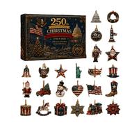 Christmas Countdown Calendar - 250th Patriotic American Flag 2D Acrylic