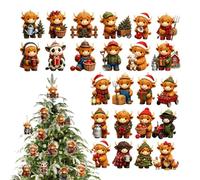 Christmas Countdown Calendar 2D Acrylic 24 Boxes Pendants Ornaments | Christmas Countdown Decor for Kids Boys Girls December Party 2026 New Year Family Home Classroom Holiday Advent Section B