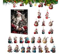 Christmas Countdown Calendar 2D Acrylic Cat Merry Christmas Decor