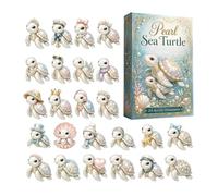 Christmas Countdown Calendar 2D Acrylic Cute Sea Turtle Car Pendant