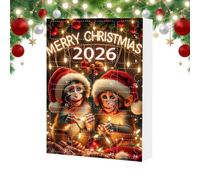 Christmas Countdown Calendar 2D Acrylic Monkey Ornament Decoration