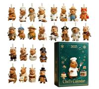 Christmas Countdown Calendar,2D Acrylic Pendants|24 Days Countdown Embellishments For Christmas Tree | For Holidays Party Mantle Decoration Garden Tree Door Handle