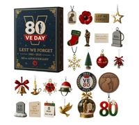 Christmas Countdown Calendar - 2nd Acrylic Ornament, 24 Days Christmas Tree Memorial Decorations | Countdown Calendar for Holiday, Party, Window, Wall, Celebration