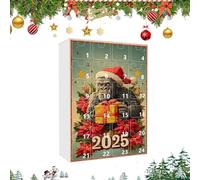 Christmas Countdown Calendar - Acrylic Festive Apes 2D Decoration - Christmas 24 Days Countdown Pendant Calendar - for Men Husband Kids Adults Family Party Festival Home Holiday Desk Fireplac Activiti