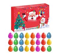 Christmas Countdown Calendar - Advent 24 Days with Dinosaur Egg Set for Pond Stocks, a Great Holiday Gift for Daily Family Activity