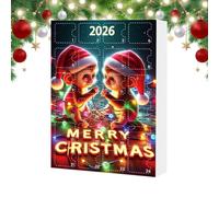 Christmas Countdown Calendar Advent 2D Acrylic Monkey Car Ornament