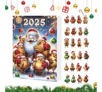 Christmas Countdown Calendar - Advent Countdown Chalkboard, Holiday Wall Decor, Charming Day Markers | Ideal for Entryways, Classrooms, Playrooms, Family Rituals and
