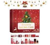 Christmas Countdown Calendar Advent - Moisturizing Skincare Facial Cream,Hydrating Facial Kit for Women,for Women Men Spa Bath Body Birthday Christmas