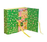 Christmas Countdown Calendar Box, 24 Days 2025 Empty Box for Filling, Home Decoration for Table, Sweets, Desk, Windowsill, Handwritten Card, Chocolate, Dining Room