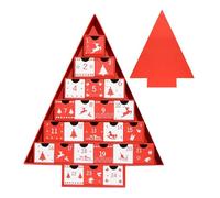 Christmas Countdown Calendar Boxes, 24-Day Empty Boxes for Festive Organization, Multi-Functional Containers with Design for Chocolate Jewelry Fondant Nougat Mineral Toys