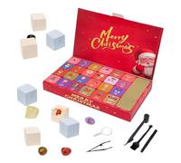 Christmas Countdown Calendar, Calendar, Rock Digging Theme, 24 Days, Fun Educational Activity, Set, Holiday, Kids, Girls, Socks, B