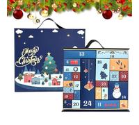 Christmas Countdown Calendar | Christmas Countdown Calendar Box 24 Days | Empty Design for Birthday Holiday Halloween Adults Kids Teen