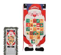 Christmas Countdown Calendar Cloth | Wall Fabric Decoration with Pockets,24 Days Countdown to Christmas | for Home Living Room Bedroom Apartment School Party Winter Celebration Daily Activity