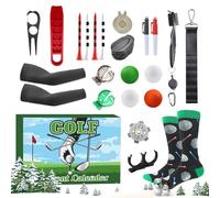 Christmas Countdown Calendar | Countdown Calendar Christmas Gift Golf | Tee Markers Collection 24 Days For Men Passionate Beginner Holiday Gift