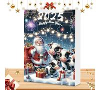 Christmas Countdown Calendar, Countdown for Christmas Calendar - Cartoon Ornament Figures Toy Decoration for Men Women Children Boy Girl Bam