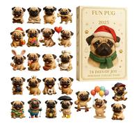 Christmas Countdown Calendar | Decorative 2D Animals Pendant for Home, 24 Day Countdown Calendar for Christmas | For Entrance Living Room Bedroom Fireplace Door