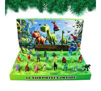 Christmas Countdown Calendar | Dinosaur Calendar Advent 2025 for Kids | Themed Holiday Party Favor for Learning Development Fun Activity Family Enjoyment Girls Boys Teens