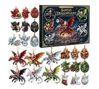 Christmas Countdown Calendar - Dragon 24-Day Advent Mirror Living Room