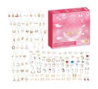 Christmas Countdown Calendar - Festive Seasonal Winter Holiday Charm | 24 Day Christmas Countdown Jewelry Charm - Teen Family Friends Girls Women Sister