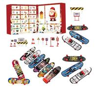 Christmas Countdown Calendar - Fun Interactive Small Indoor Decoration, Skateboards For | For Holiday Parties, Offices, School Rooms, Dorms, V