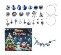 Christmas Countdown Calendar - Pendant Earrings Charm Bracelets - Christmas Jewelry 24 Day | for Adults Kids Teens Valentines Holiday Seasonal Thanksgiving Halloween