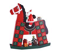 Christmas Countdown Calendar Santa Riding Horse Cute Advent Box Nativity Treasure Box Comes To Calendar Diary Gift Wooden Christmas Countdown