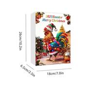 Christmas Countdown Calendar - Two-Dimensional Acrylic Ornament Pendant Keepsake, Twenty-Four Grid, Flat Profile Avian Sculpture, Decorative Bird Figure | Festive Seasonal Numerical Tim