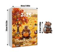 Christmas Countdown - Capybara Ornament 2D Acrylic, Christmas Countdown for 24 Days, Easy to Use Holiday Calendar, Portable Seasonal Decoration, Home Accessory for Kids Teens Adults