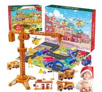 Christmas Countdown Cars | 24 Days Countdown Truck Car Engineering Vehicle,Engineering Vehicles Party Favor, Stocking Stuffers, Christmas