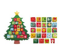 Christmas Countdown - Christmas Countdown Calendar Gift | Handmade Winter Holiday Decorations, Featuring Festive Paper Ornaments, Perfect for Party Decor and Cozy Home Wall Displays