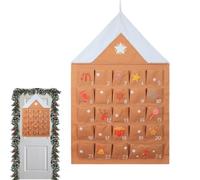 Christmas Countdown Countdown Bags - Ornament For 24 Day Storage -51.97x27.56 Inch Countdown On Wall- Decoration | Seasonal Fun For The Ringra