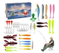 Christmas Countdown Fishing Lures Advent Calendar | Fishing Advent Calendar 2024 For Father's Day,Fishing Advent Calendar 2024,Fishing Advent Calendar 2024 Fishing